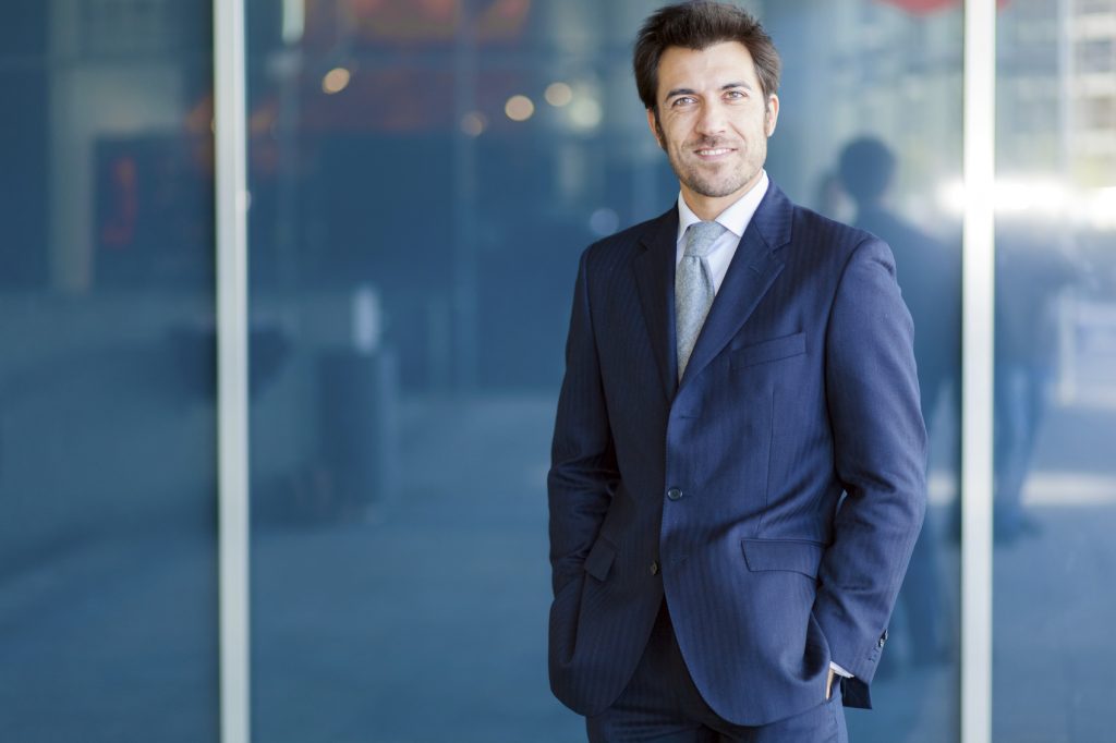 Business man in a suit